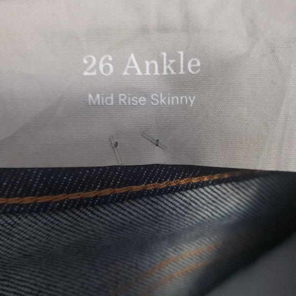 EVERLANE The Mid Rise Ankle Skinny Jean - Dark Indigo - Picture 8 of 10